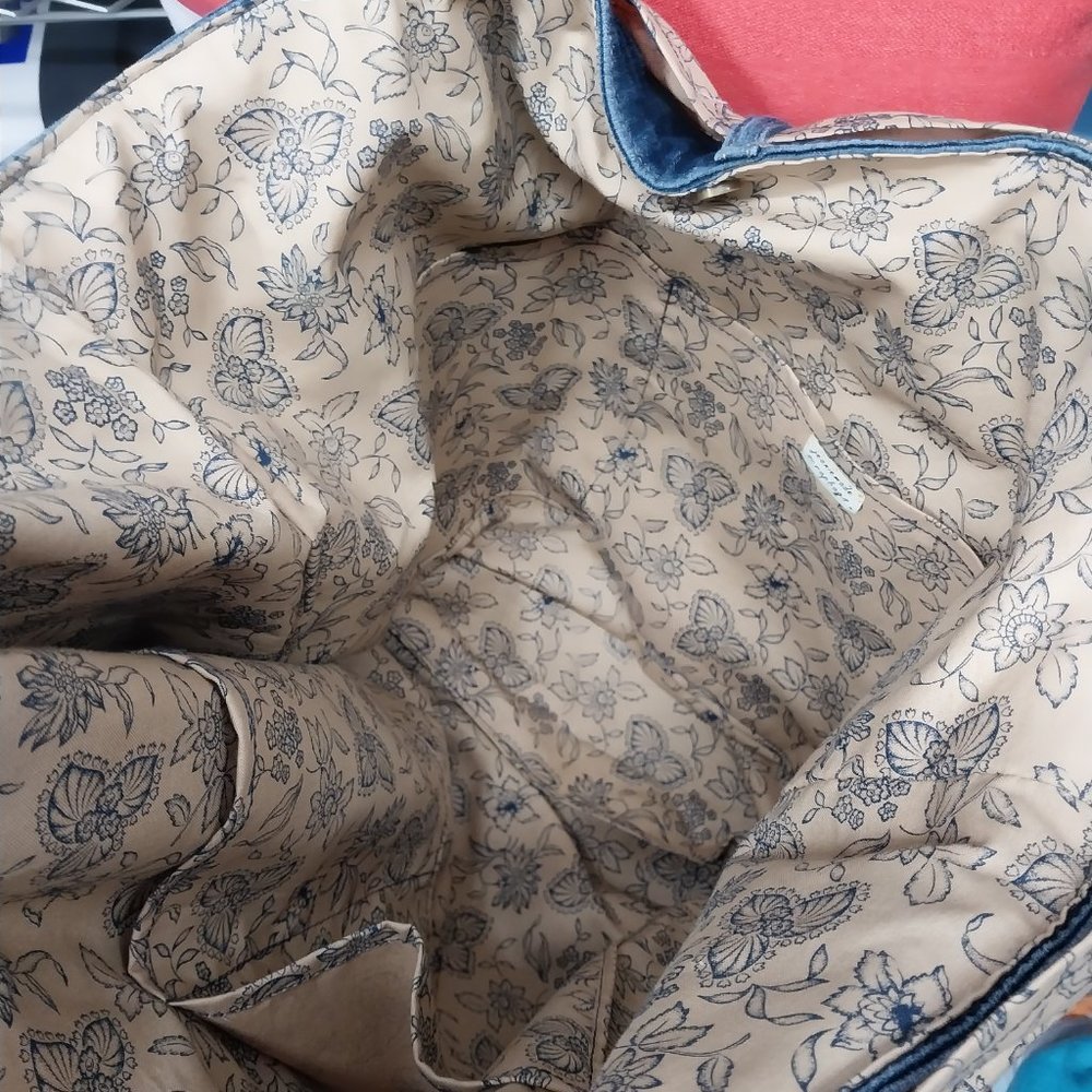 2589 Jeaniemade XLarge Blue Jean Tote bag, Shoulder Bag - Picture 6 of 6